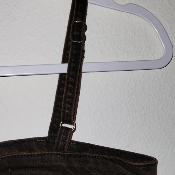 Wild Fable Brown Sleeveless Crop Bustier Top - Picture 11 of 13